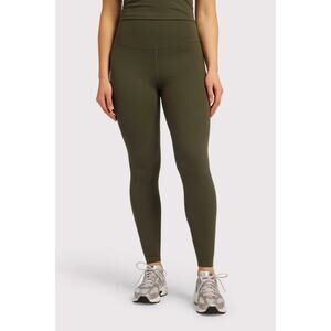 Nuuds High Waist Elevate Legging in Darkest Olive Size Large